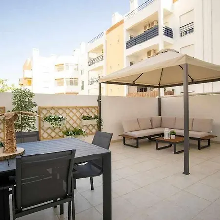 Modern 3Br Apt W/ Lg Terrace, Bbq, Ac & Parking Tavira Exterior photo